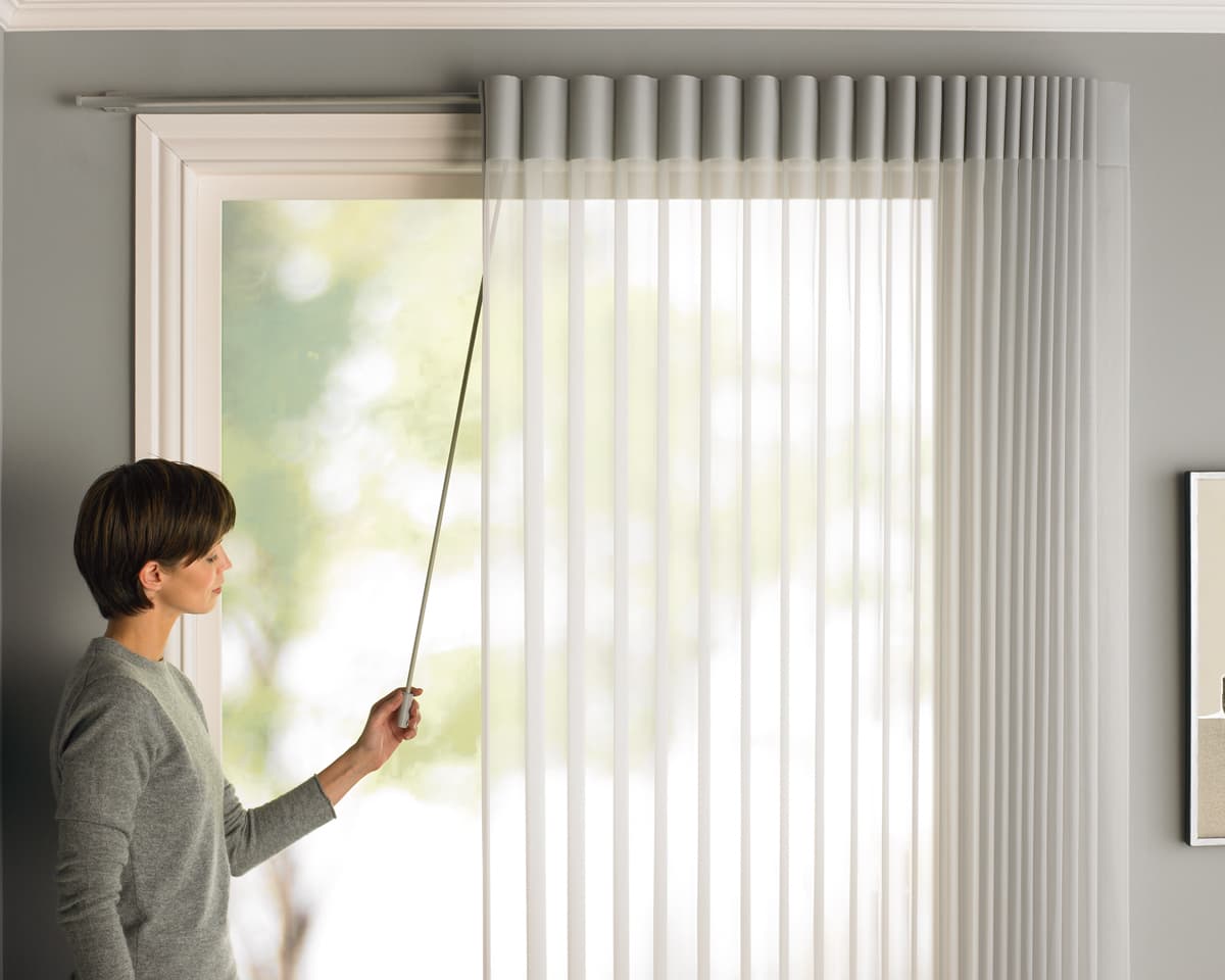Vertical Blinds or the Hunter Douglas in Reno Kempler Design