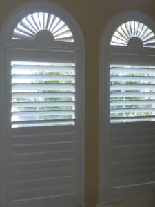 Sunburst Arch over Regular Shutter