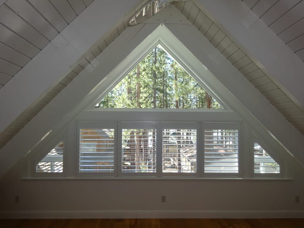 Lowest Cost Option for Angle Top Windows Angled Shutters