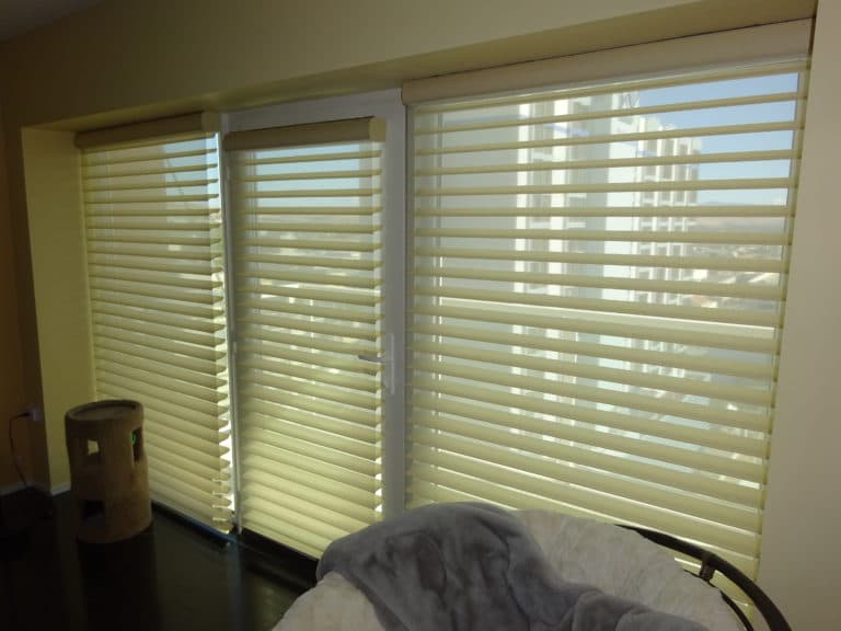 Hunter Douglas Silhouette PowerView with DuoLite Montage Reno